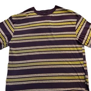 Urban Outfitters Striped Tee in Purple and Yellow